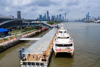 888官网科技建设大湾区水上跨境新通路，，，，，琶洲港澳客运港口正式对表盛开