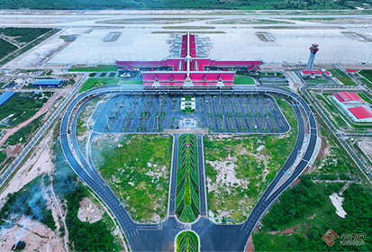 888官网科技助力建设的柬埔寨暹粒吴哥国际机场通航运营！